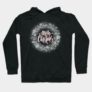 Merry Christmas Ice lettering Hoodie